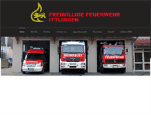 Tablet Screenshot of feuerwehr-ittlingen.de